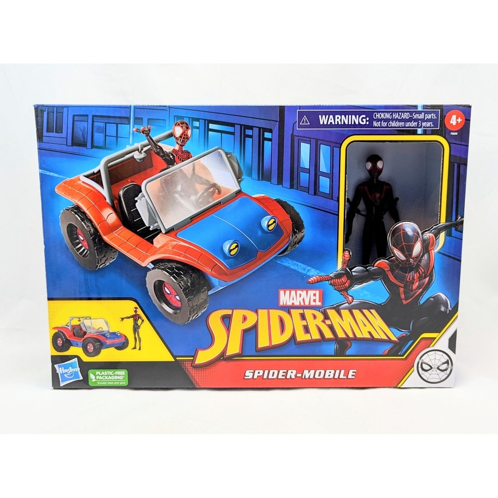 2022 Hasbro Marvel Spider-Man Spider-Mobile Miles Morales Figure & Vehicle
